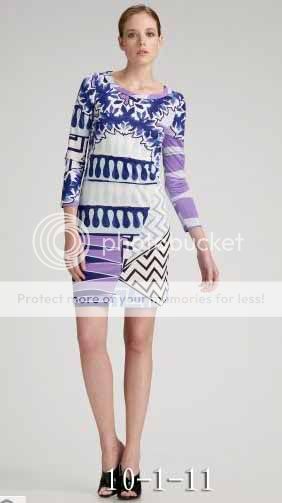 EMILIO PUCCI floral printed silk jersey dress for $119 -shopyop