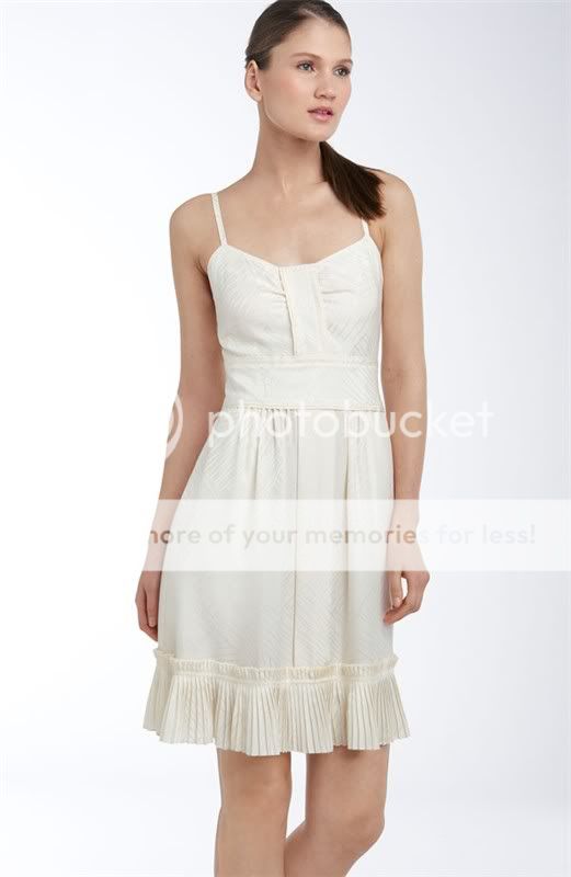 MJ icecream pleats strapless silk dress for $120 -shopyop