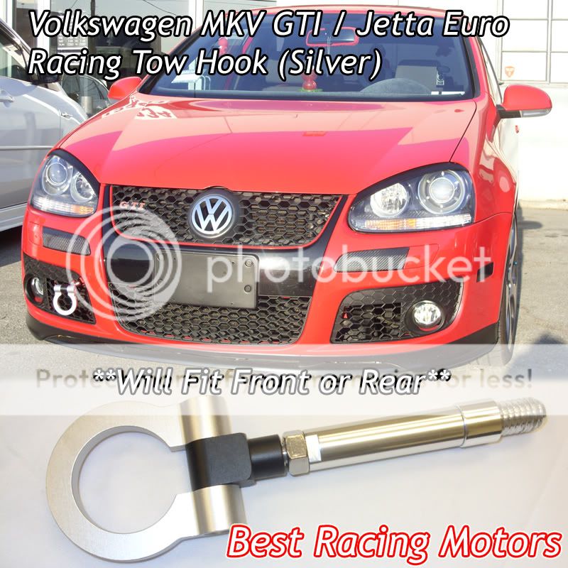 0510 VW GTI Jetta MK5 Racing Tow Hook (Silver) x 1 eBay