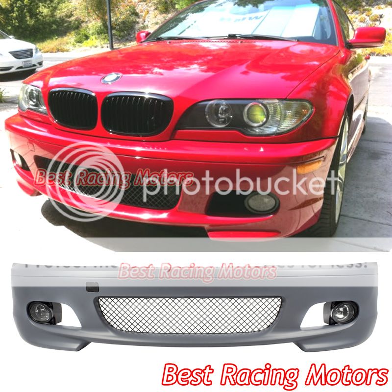 Fits 00-06 BMW E46 3-Series Coupe M-Tech M Sport Front Bumper Cover Guard PP