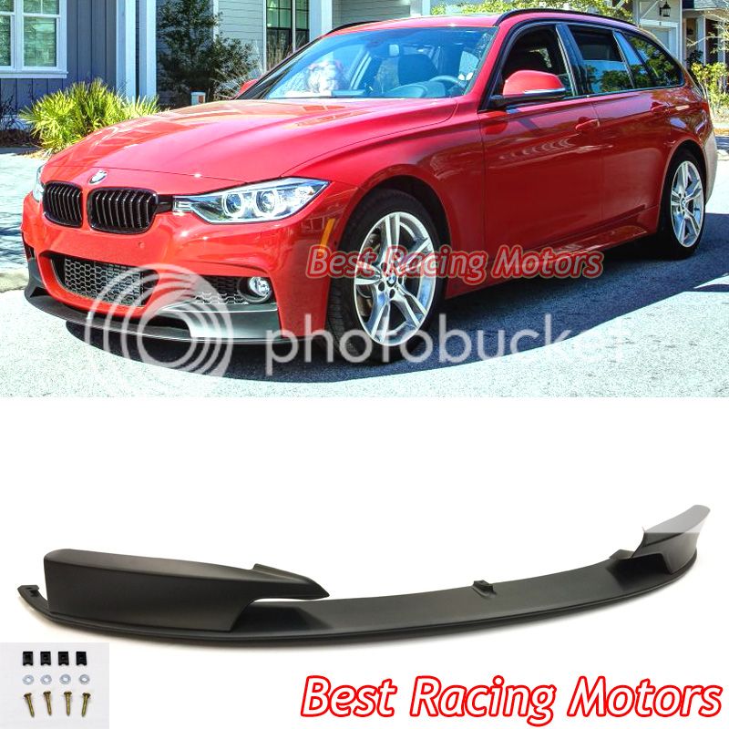 M Sport Performance Style Front Lip PP Fits 12-18 BMW F30 F31 3-Series Sedan